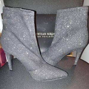 Christian Siriano for Payless glitter bootie-